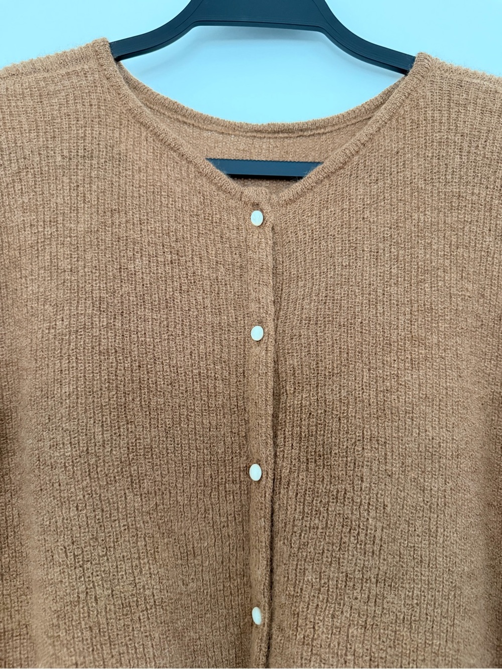 Sezane Gaspard Cardigan in Camel - Picture 6 of 6